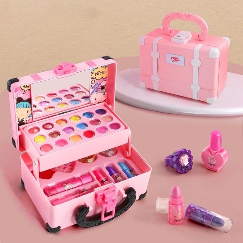Children Makeup Cosmetics Playing Box