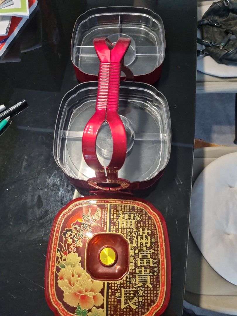 Chinese new year sweets container, Furniture & Home Living, Kitchenware