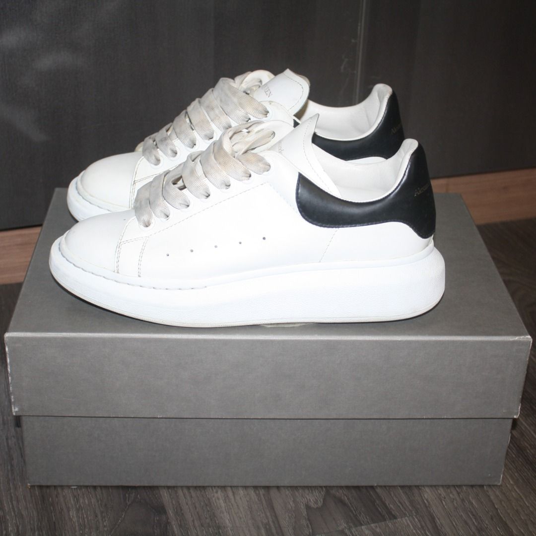 White alexander mcqueen trainers sale on sale