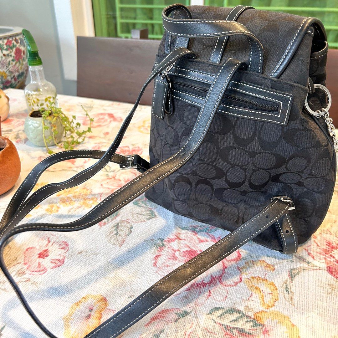 Coach mini sales backpack black