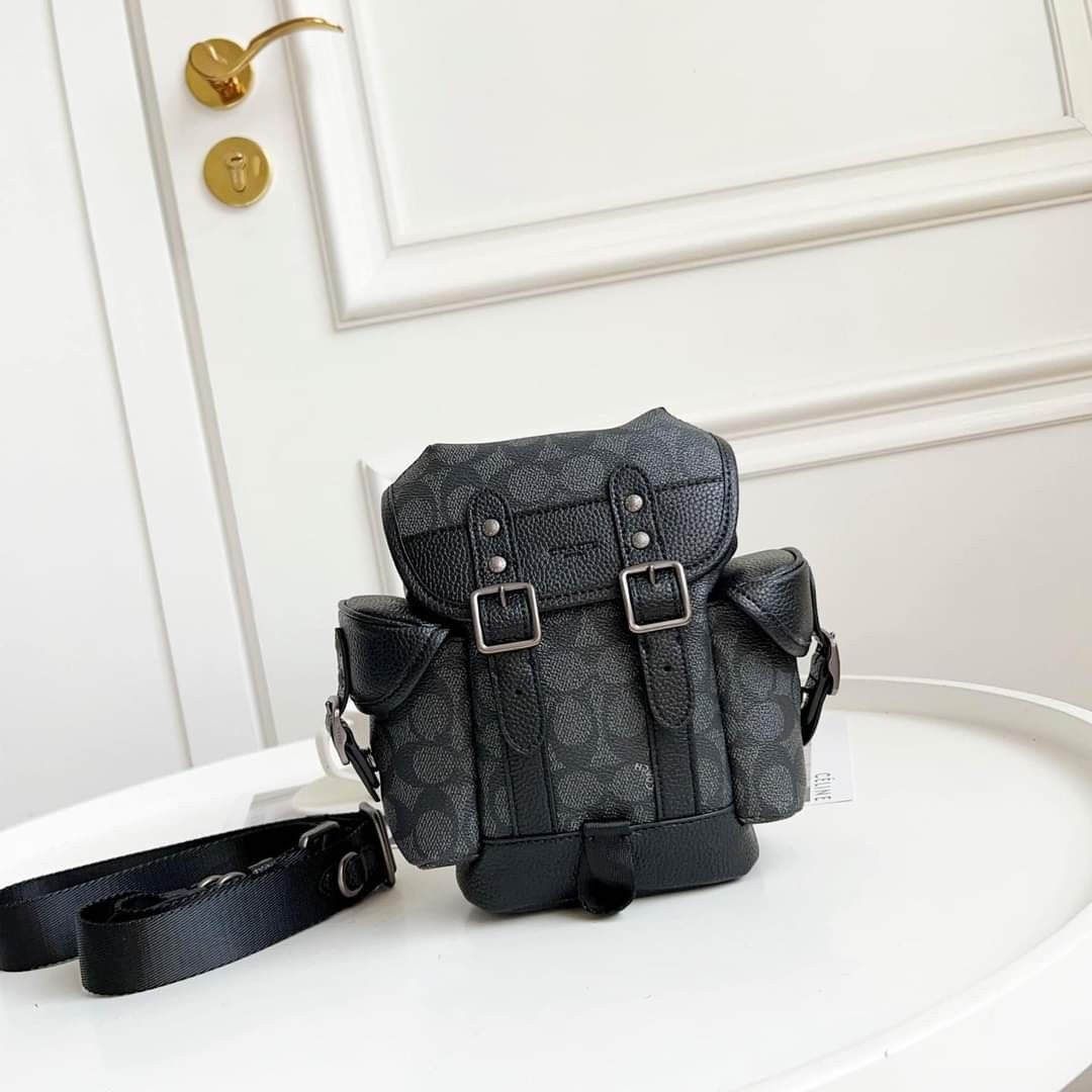 Coach Hitch Mini Backpack in Signature Canvas (Category: Backpacks) located in Quezon City. Submitted by bagsboutiqueph (Listing ID 1254042682, Image 1). Description: LAST PRICE POSTED. LIMITED STOCKS ONLY. NEW ARRIVAL BRANDNEW WITH INCLUSIONS. OTHER PHOTOS WILL BE SEND DURING PURCHASE AND FOR SURE BUYERS ONLY. WHEN IN DOUBT, DO NOT ORDER. THANK YOU..