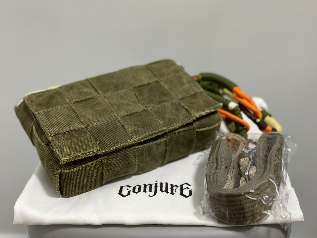 Conjure 5x3 plait bag olive, 名牌, 手袋及銀包- Carousell