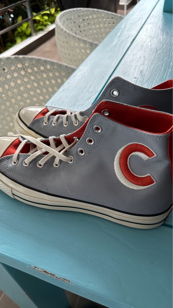 Red leather converse chucks store