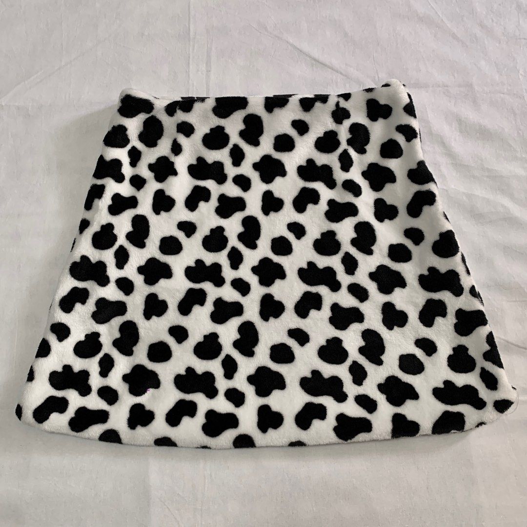 Cow Print Wrap Around Skirt