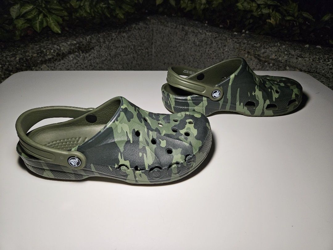 Crocs Printed Camo Army Clog Sandals Baya Seasonal Printed Clogs