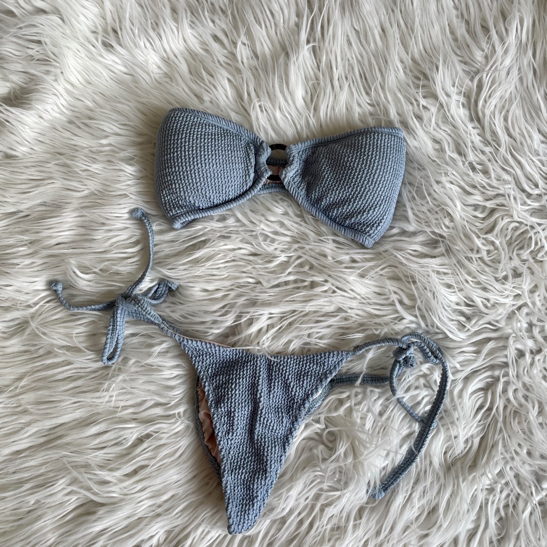 Custom Blue Bikini , Women's Fashion, Swimwear, Bikinis & Swimsuits on