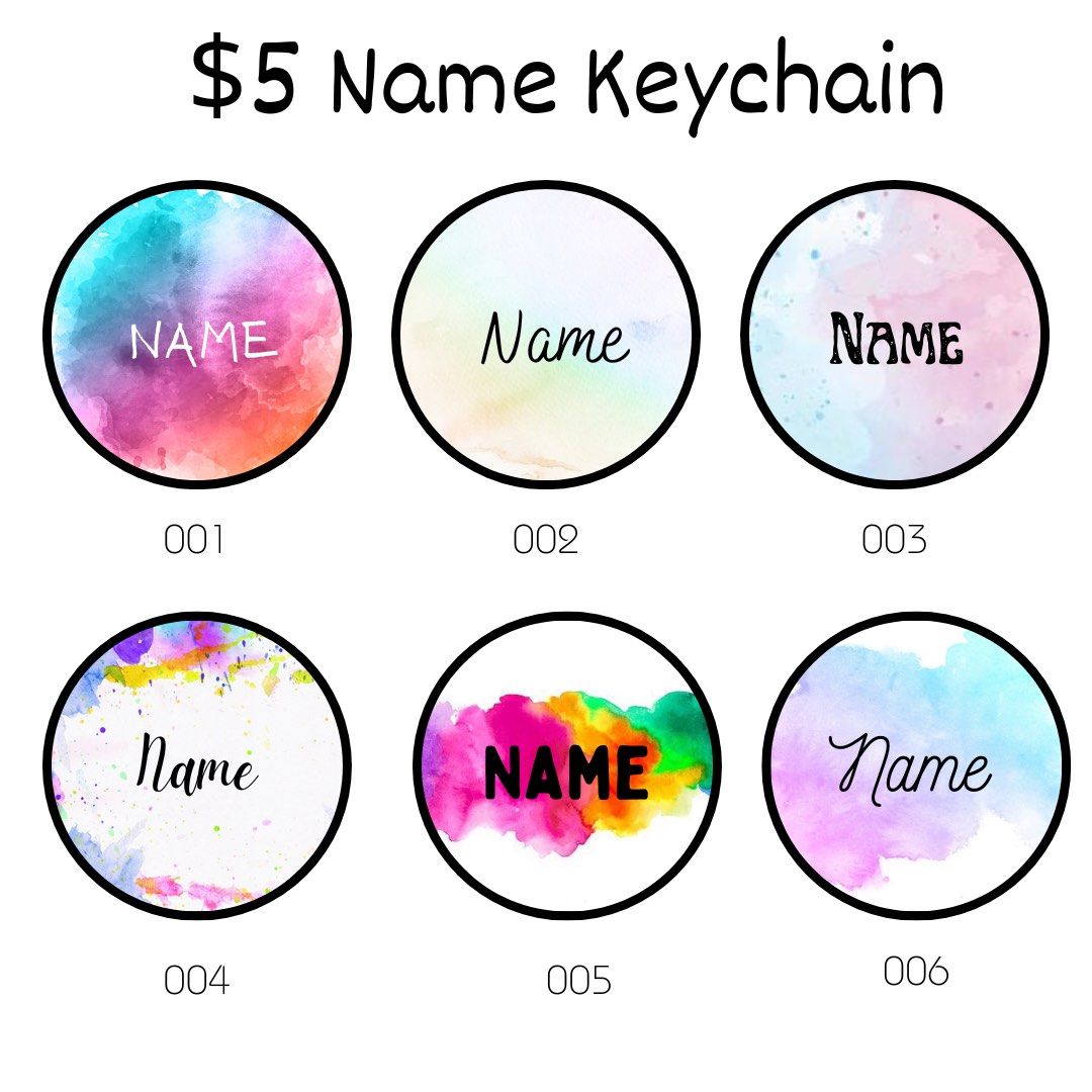 Customise Name Keychain, Hobbies & Toys, Stationery & Craft, Stationery