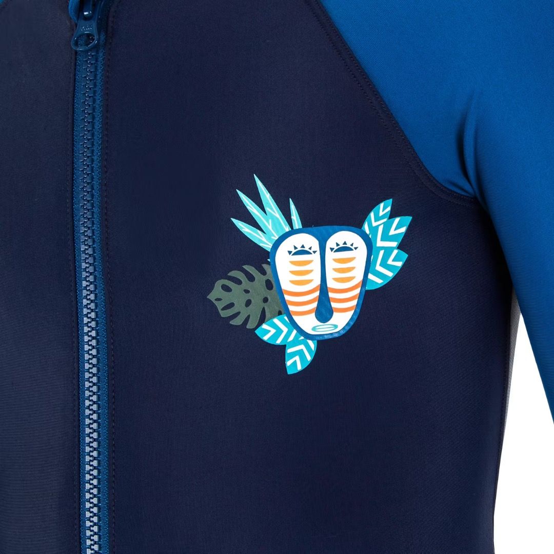 Decathlon Nabaiji Boy's Swimming Wetsuit Swimsuit 100 Mask Blue