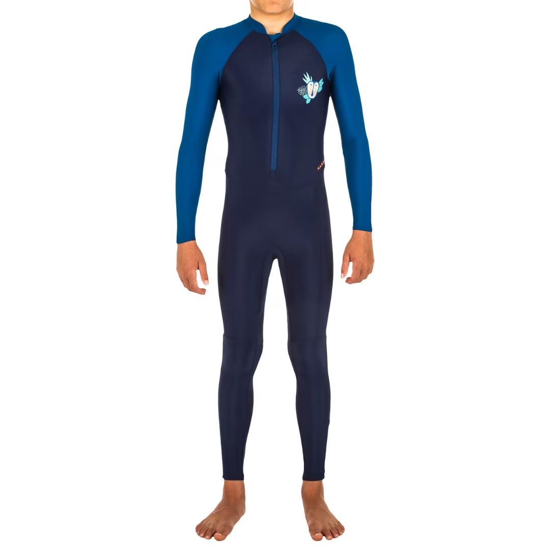 Decathlon Nabaiji Boy's Swimming Wetsuit Swimsuit 100 Mask Blue