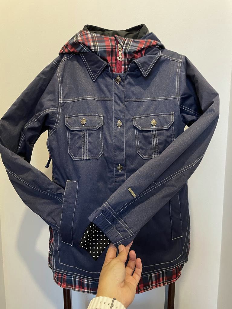 Denim snowboard jacket deals