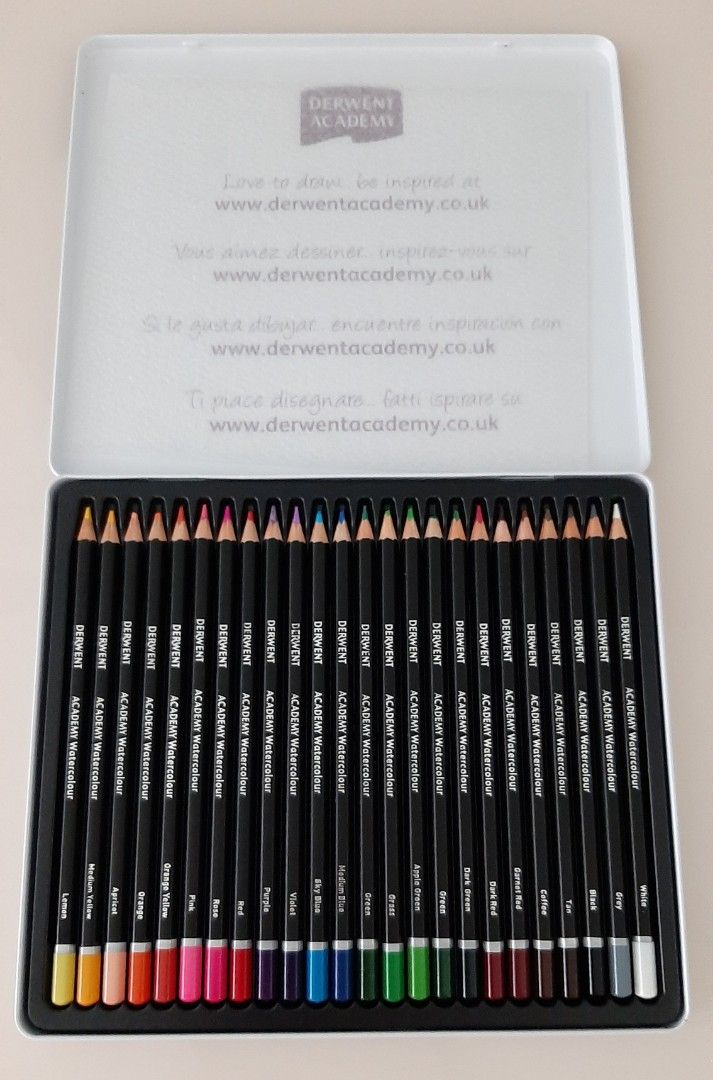 Derwent Academy Watercolour Pencils 24 Pack