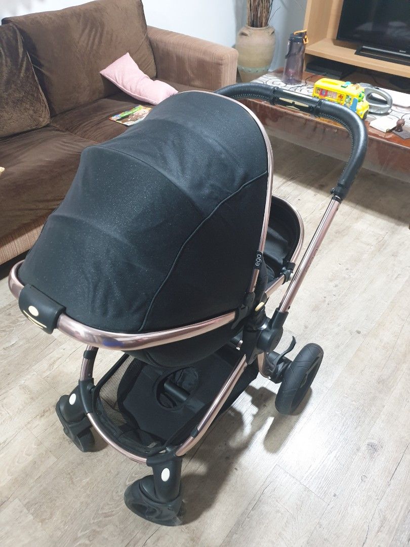Egg stroller top rose gold