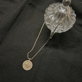 日本二手正品迪奧Dior金幣徽章古董項鍊 Dior項鍊 Dior珠寶 Dior配件 精品項鍊 精品珠寶vintage