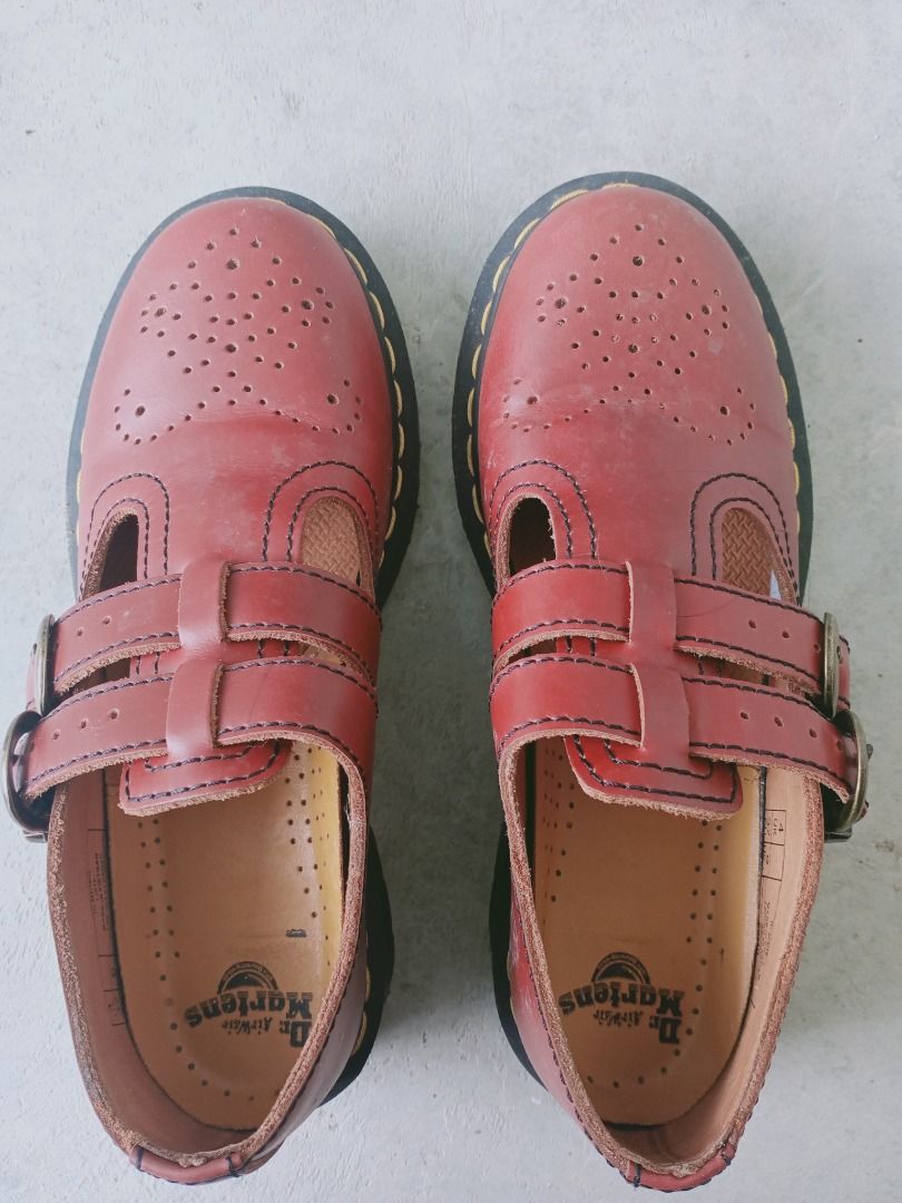 Cherry red mary jane dr martens deals