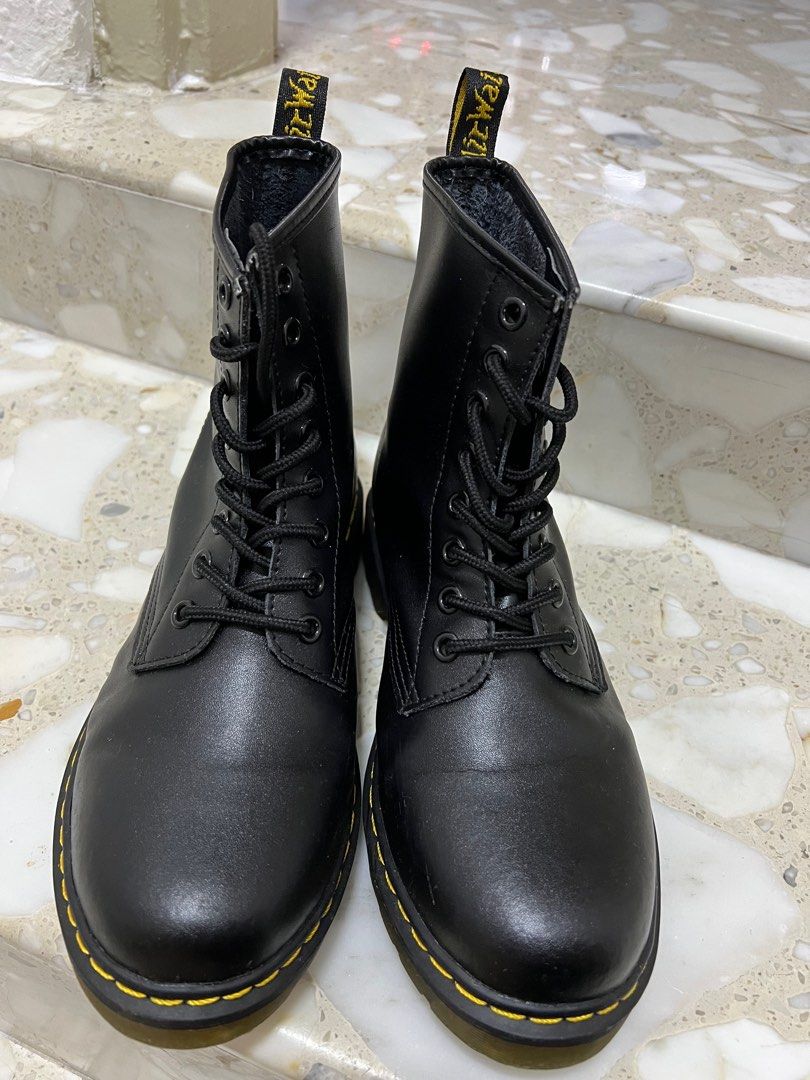 Black doc marten look alikes outlet