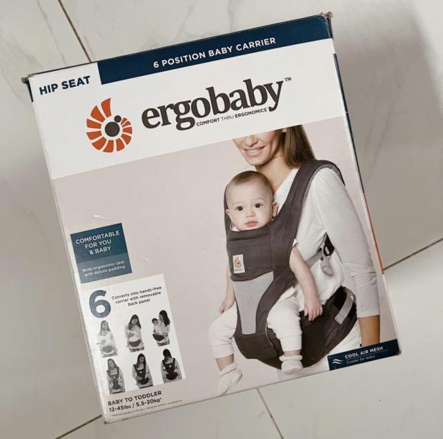 Ergobaby Hipseat Baby Carrier Gendongan Bayi ORIGINAL Carbon Grey, Bayi