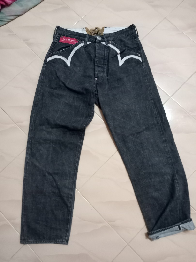 Evisu paris selvedge, Men's Fashion, Bottoms, Jeans on Carousell