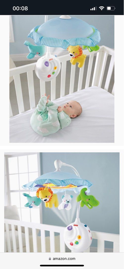 Fisher Price cot mobile, Babies & Kids, Baby Nursery & Kids Furniture