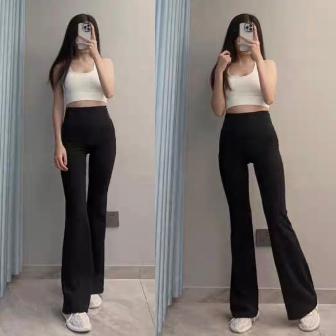 Plus Size Flare Leggings, Women's Fashion, Bottoms, Other Bottoms on  Carousell