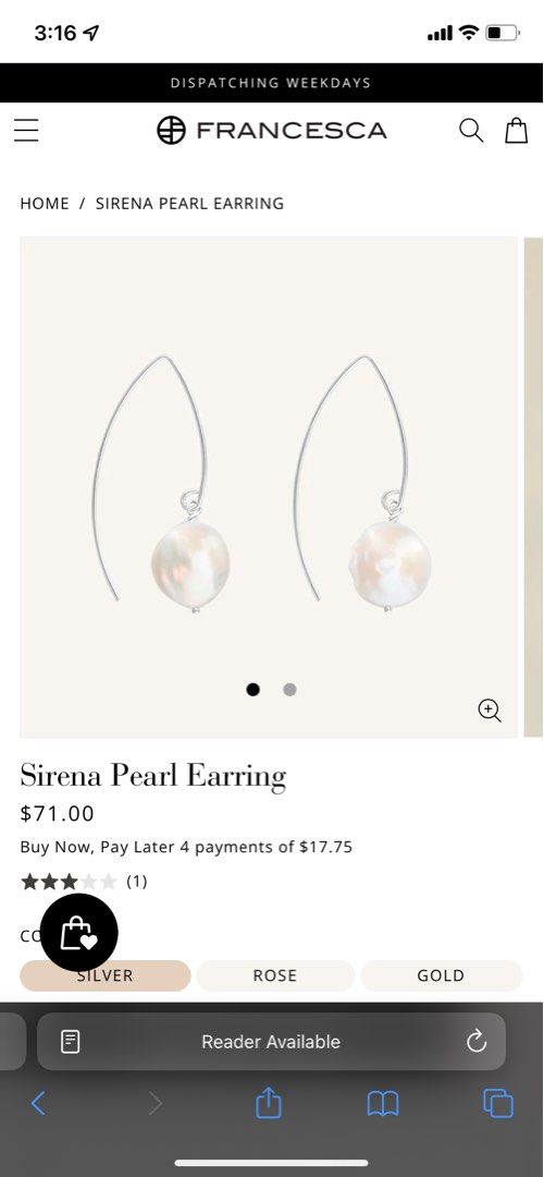 Francesca's sterling silver earrings hotsell