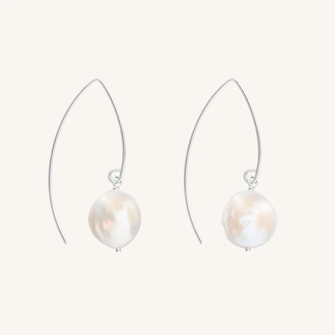 Francesca Fresh Pearl Sterling Silver Earrings