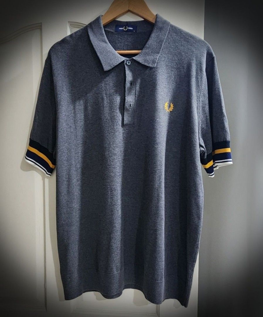 Fred Perry Bold Cuff Knitted Shirt XL