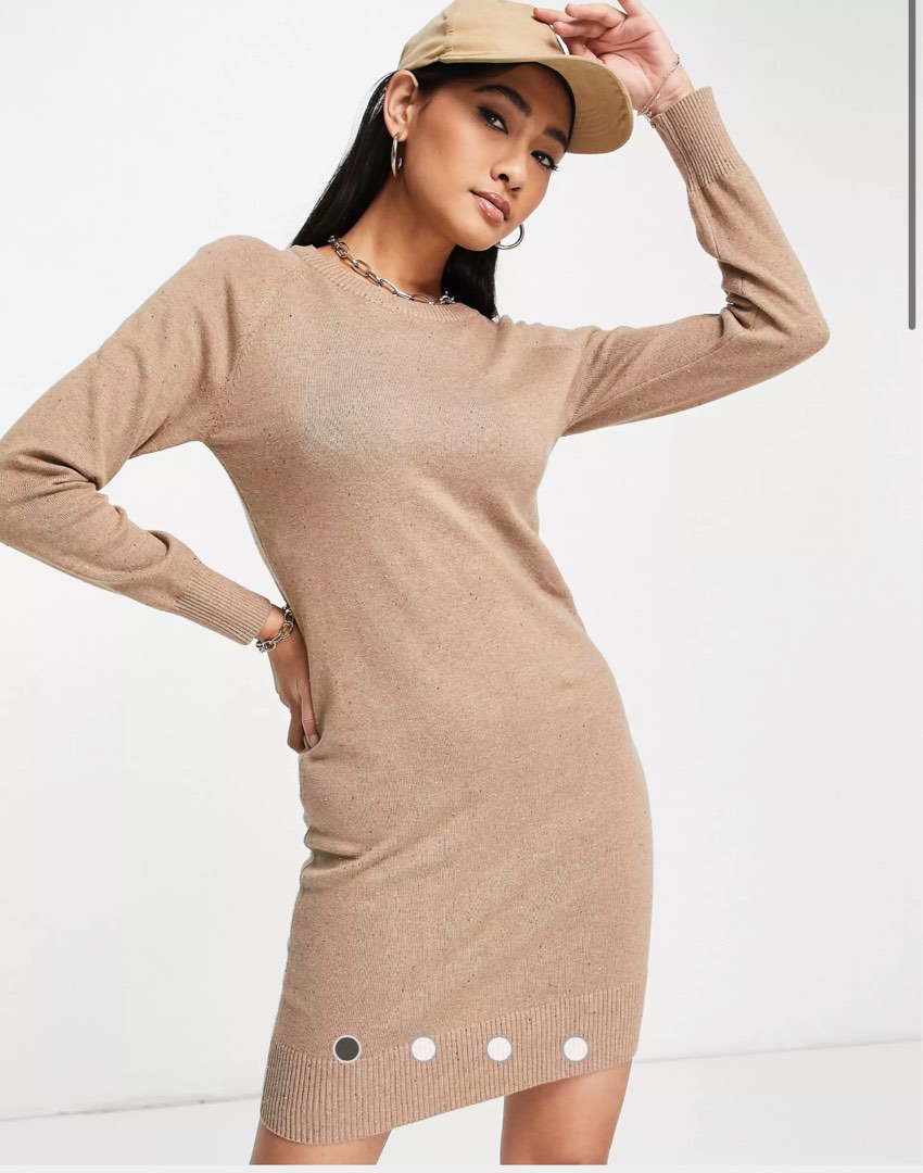 beige woman dress Silver Lines Maxi Dress-Beige L