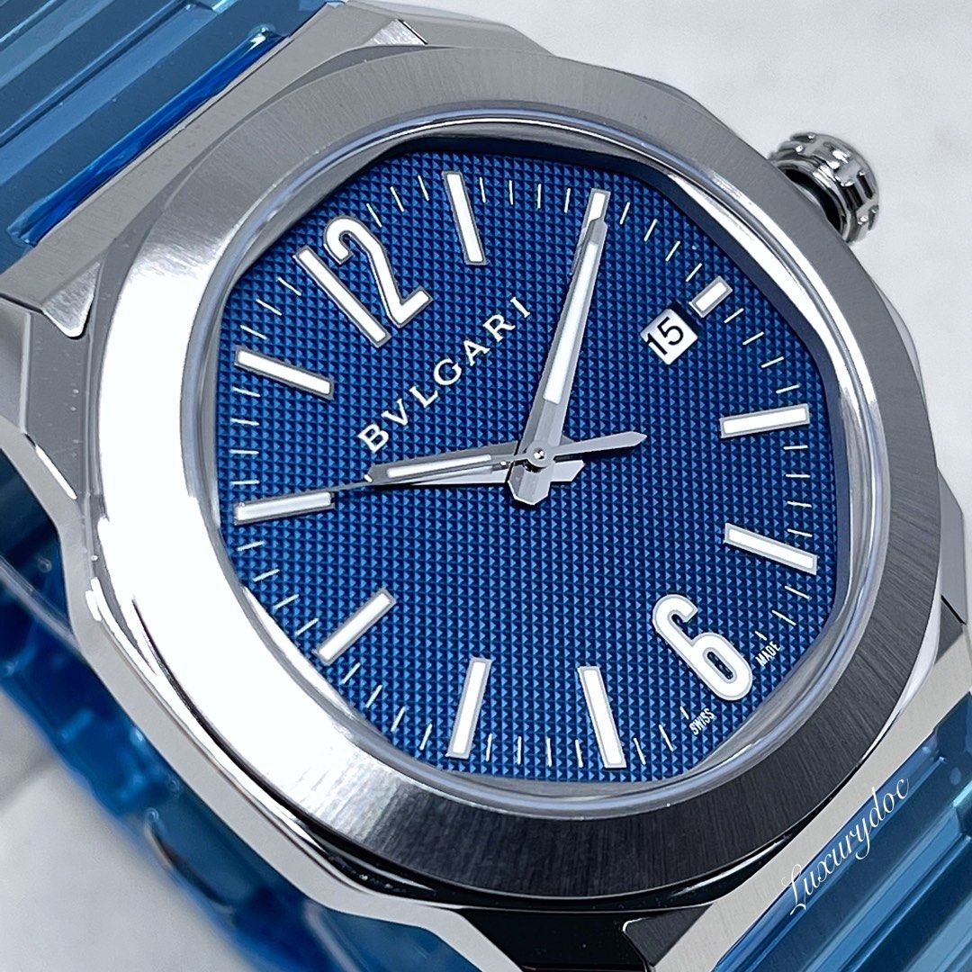 Bvlgari discount blue watch