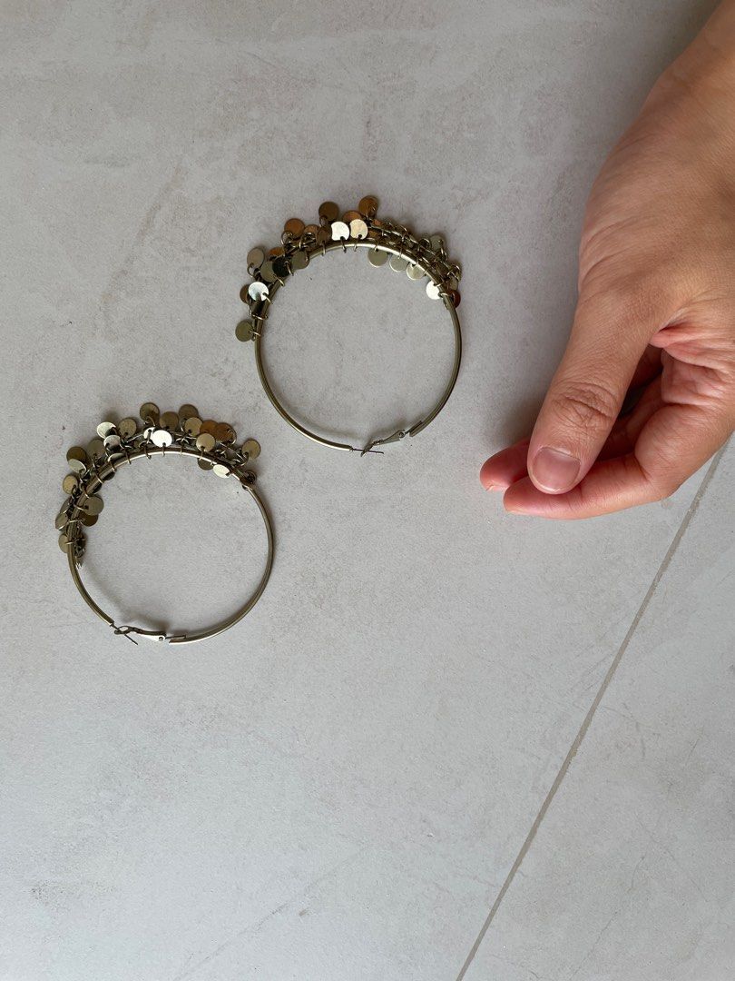 Fun hoop earrings top