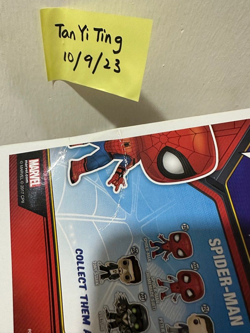 Funko Pop Box Only Marvel Spider-Man Home Coming Spider-Man 220 