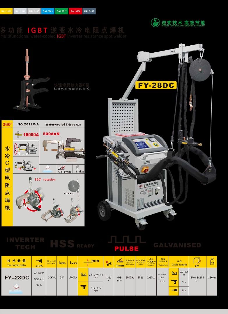 FY28DC Multifunctional Watercooled IGBT Inverter Resistance Spot