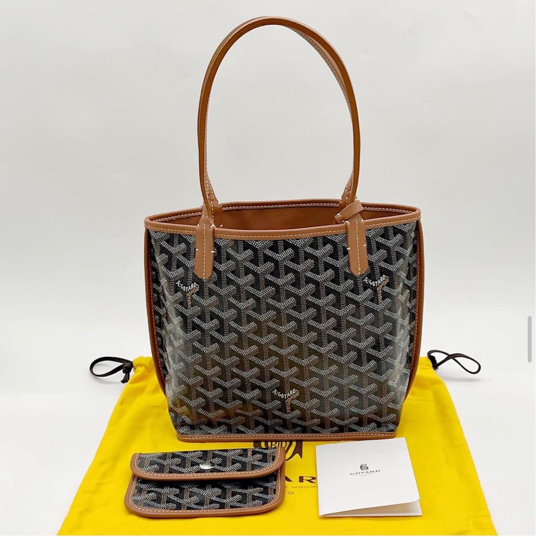 Brand New Goyard Anjou Mini Bag in Dark Red Canvas and Leather, Luxury,  Bags & Wallets on Carousell