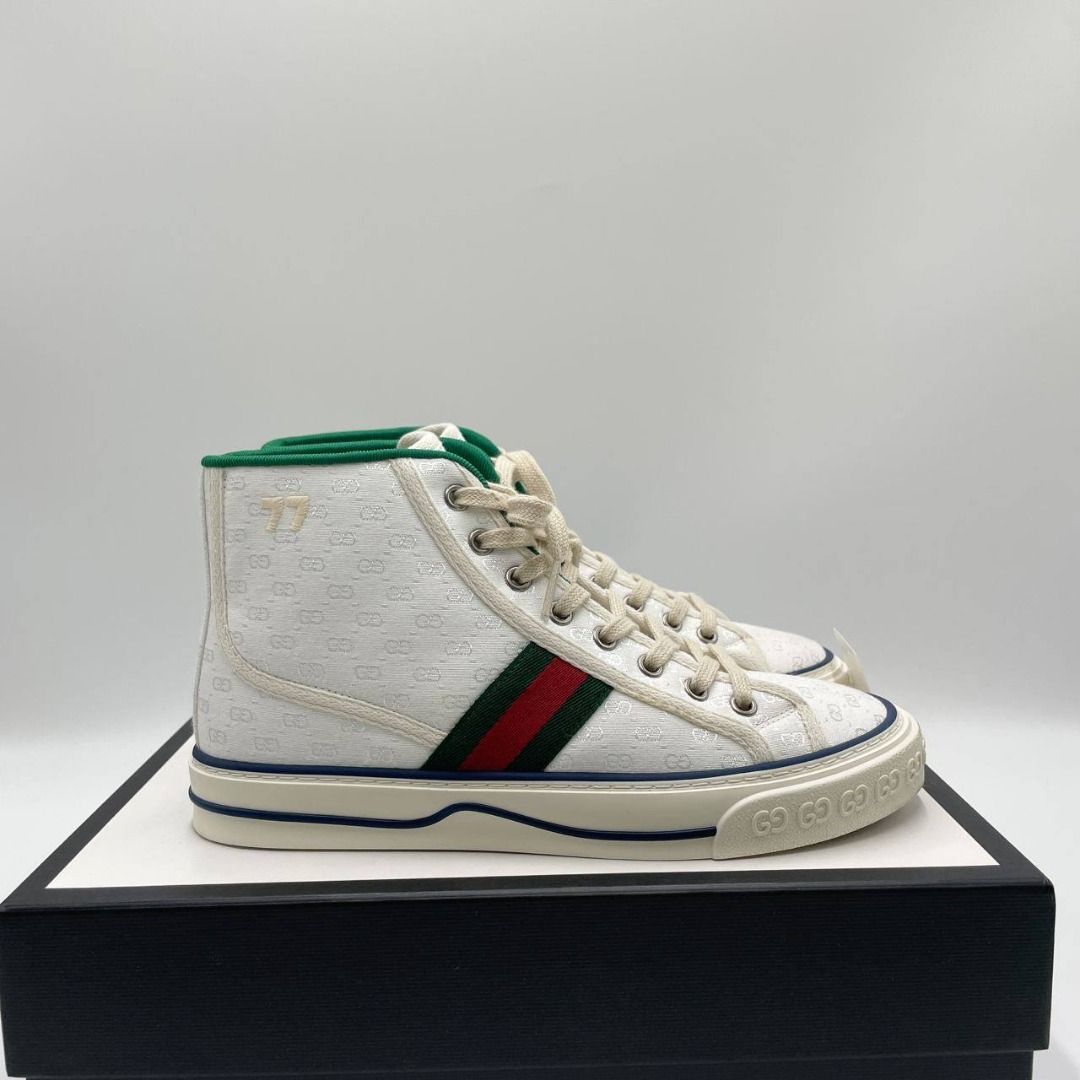Gucci Tennis 1977 Canvas High Cut Sneakers 26cm Men s Fashion
