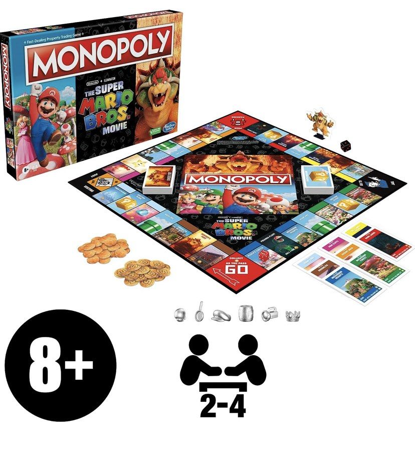 Monopoly- Mario Bros Special Edition, Hobbies & Toys, Toys & Games on  Carousell