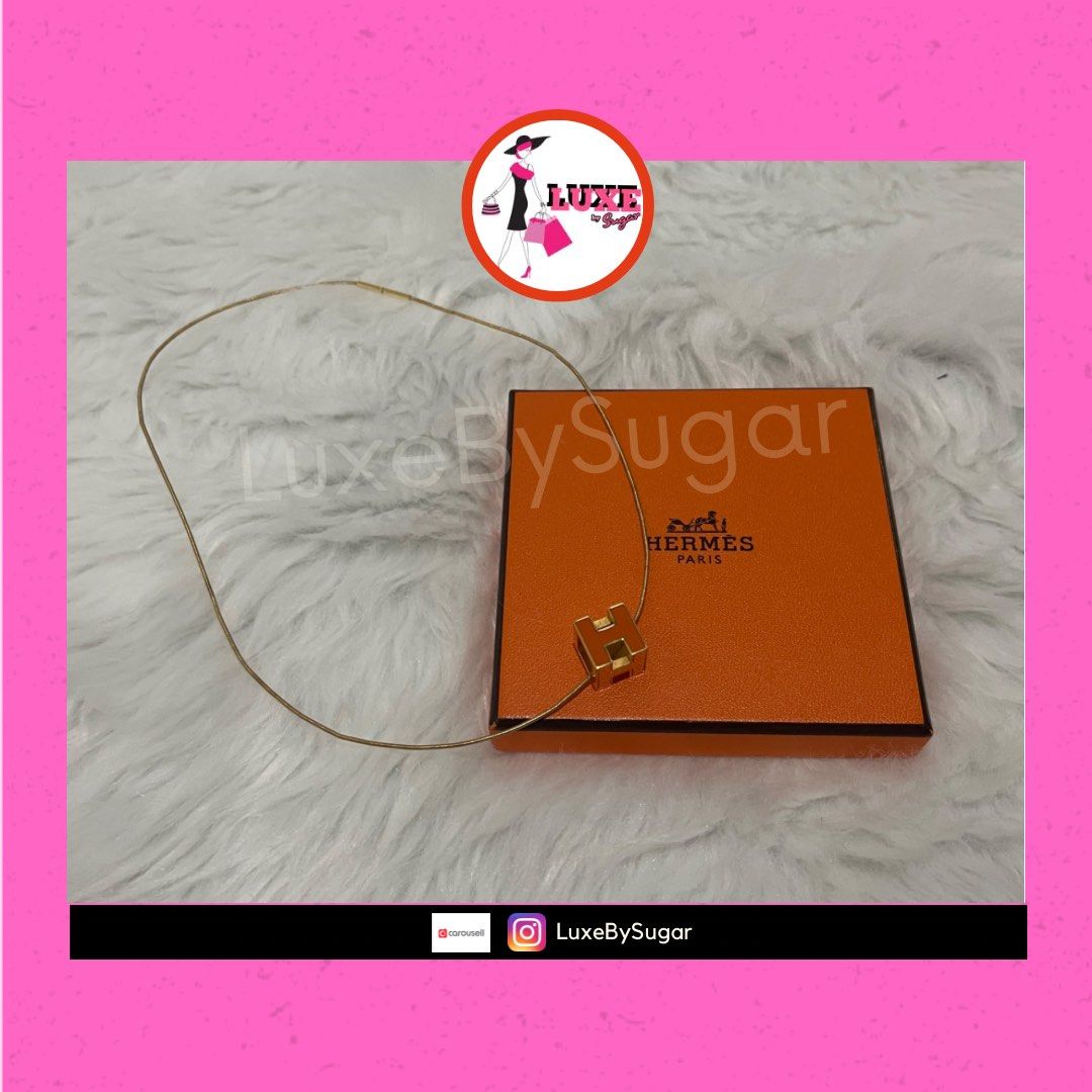Hermes h cube best sale necklace