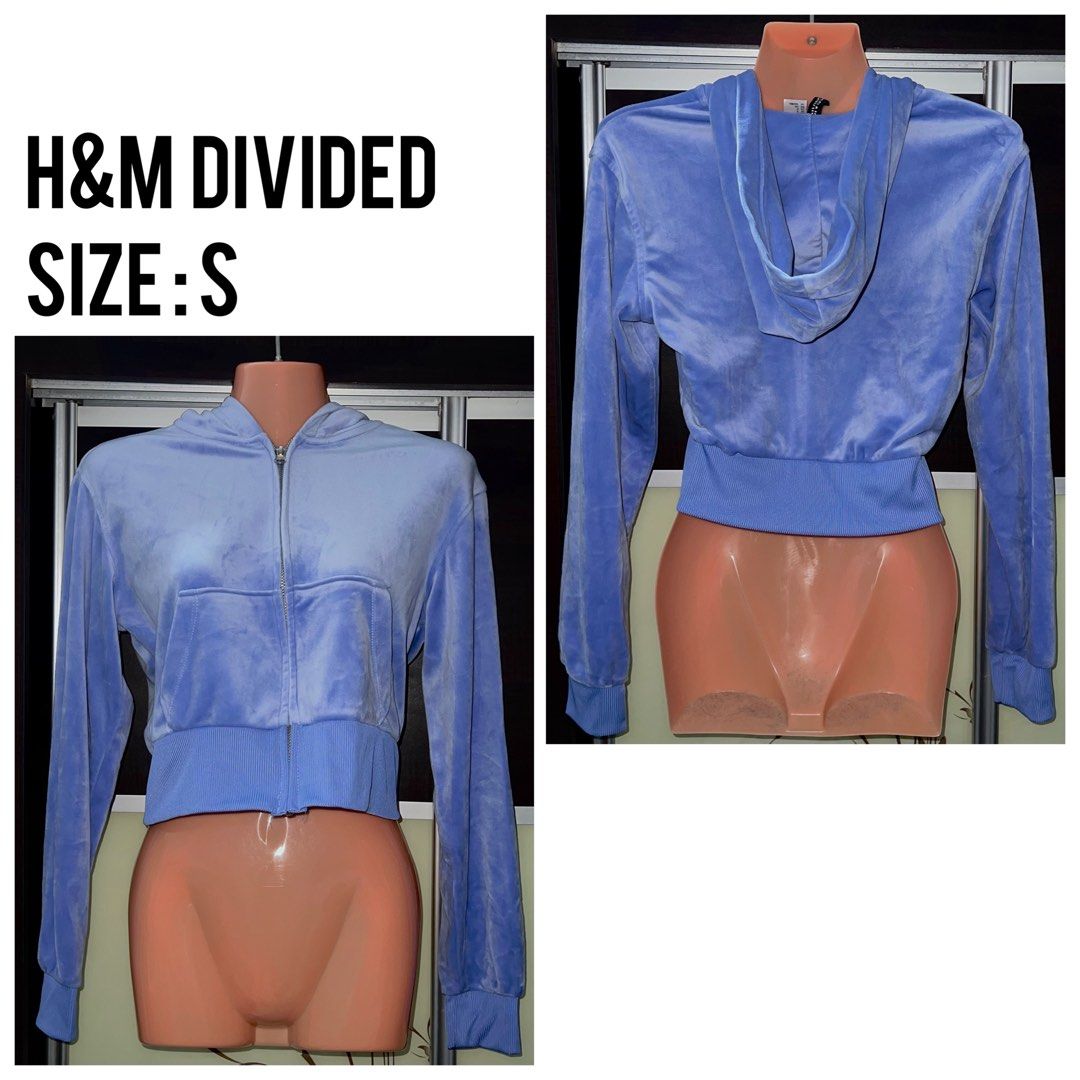 H and sales m velvet jacket