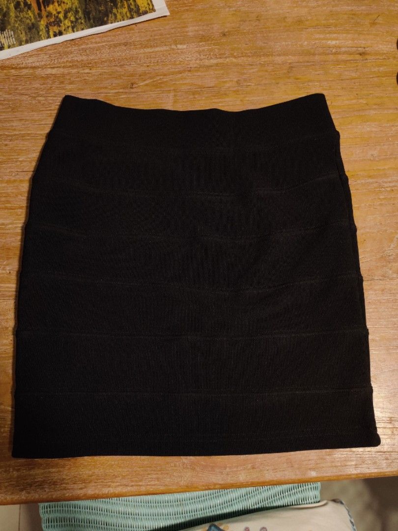 Black bandage mini skirt uk hot sale