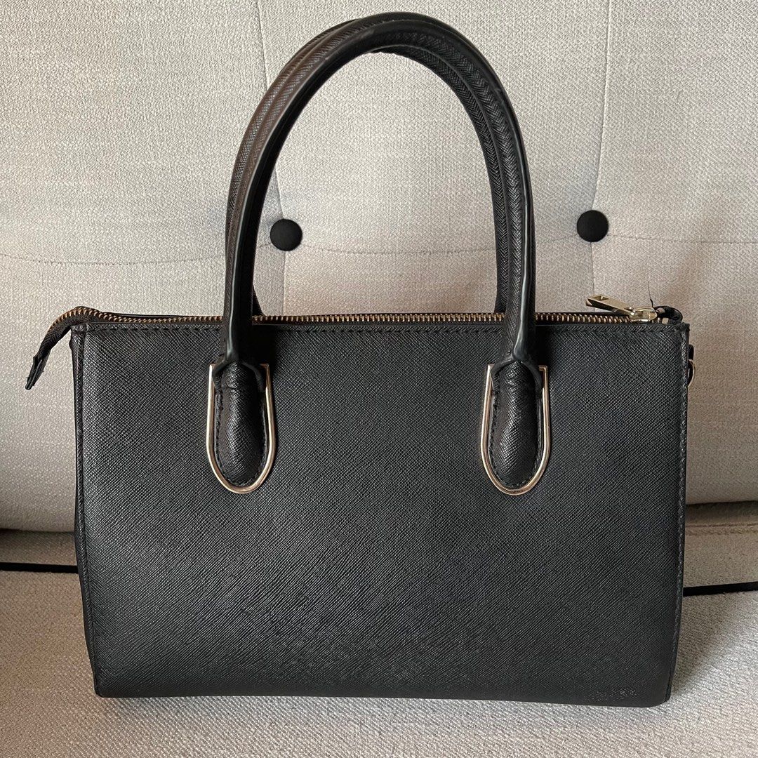 H M black work handbag bag