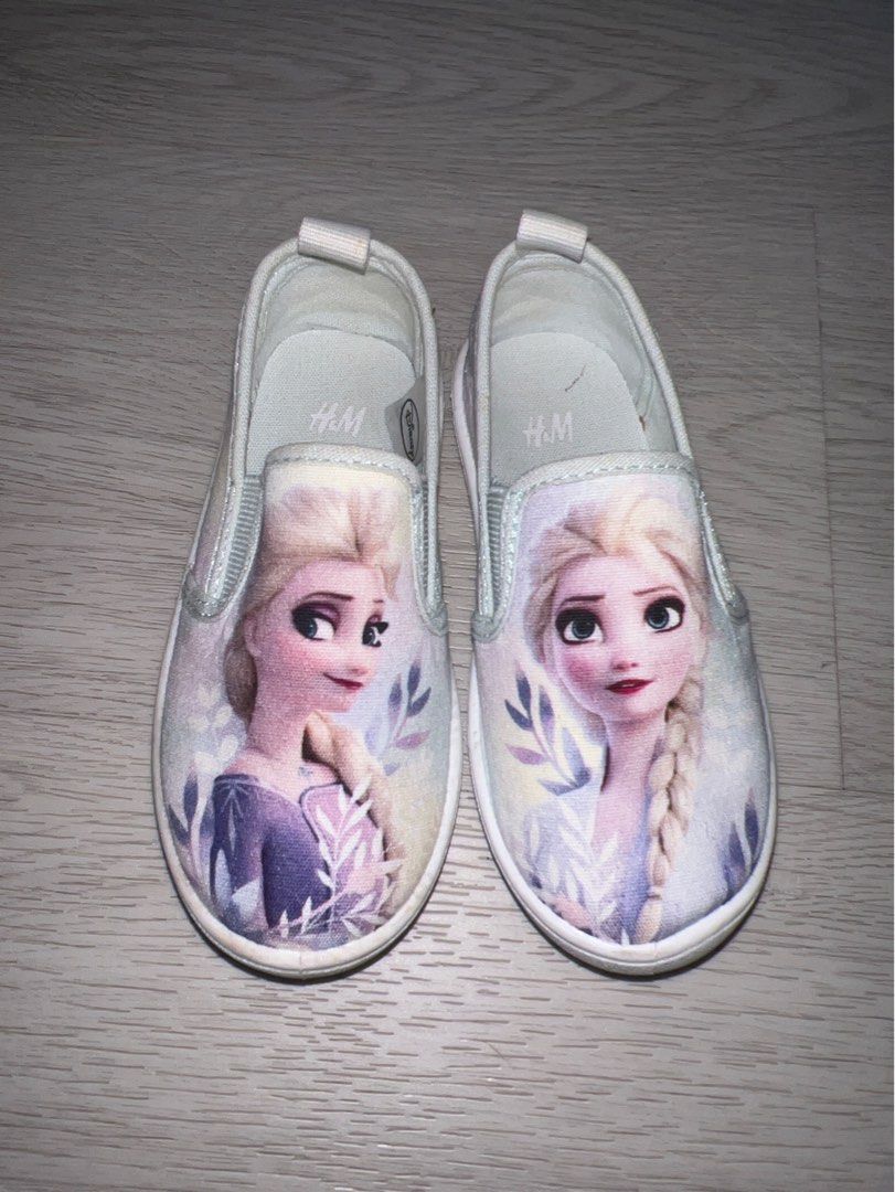 H M canvas slip in shoes frozen Elsa in size EU 25