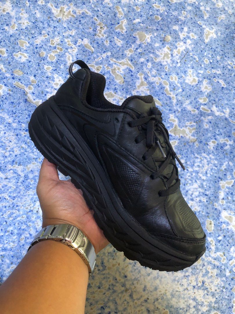 Hoka bondi leather womens sale