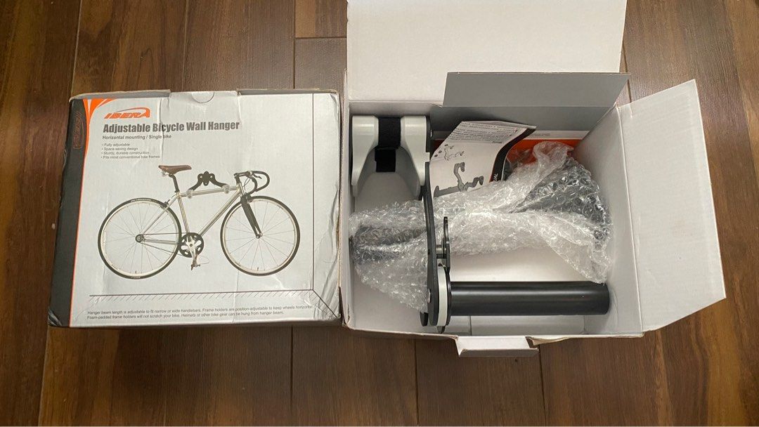 Ibera adjustable bicycle wall hanger hotsell