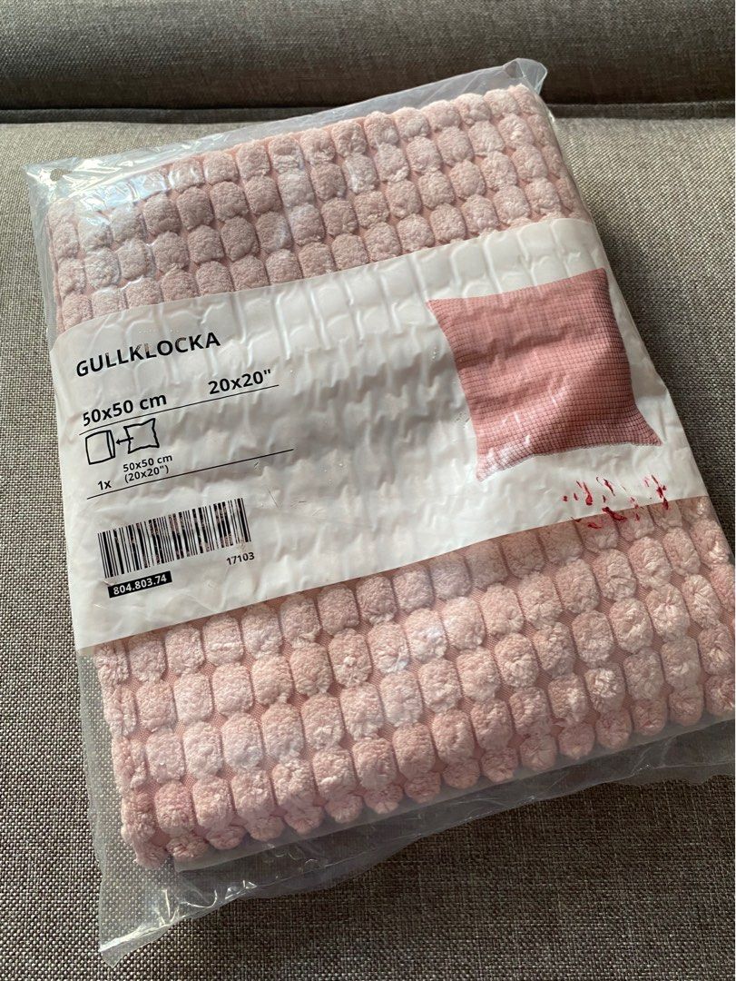 KRANSBORRE Cushion, light pink, 16 - IKEA