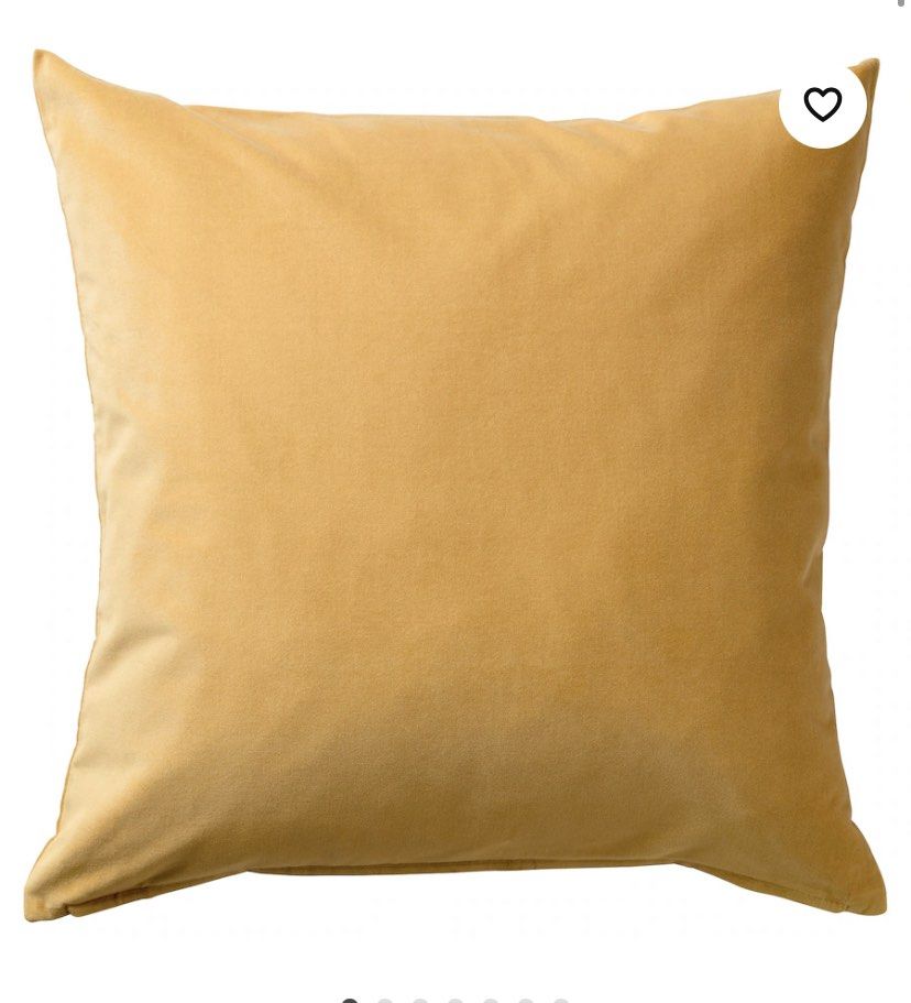 GURLI Cushion cover, golden-yellow, 20x20 - IKEA