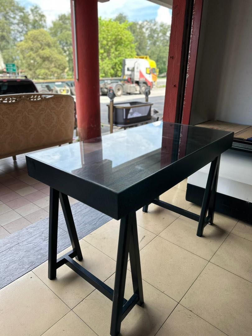 IKEA GLASSTOP COMPUTER TABLE, Furniture & Home Living, Furniture