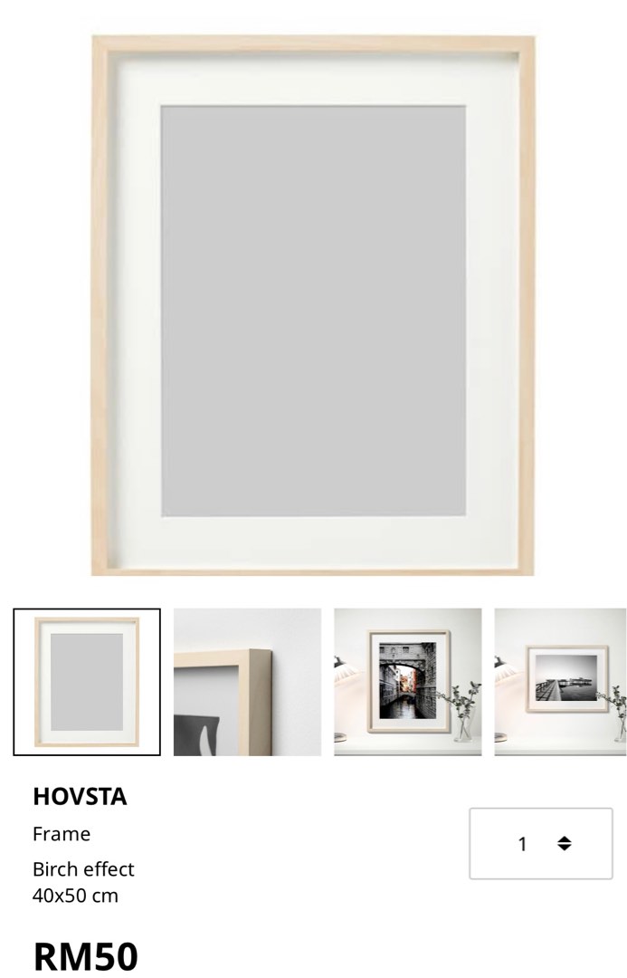 HOVSTA Frame, birch birch effect, 30x40 cm - IKEA