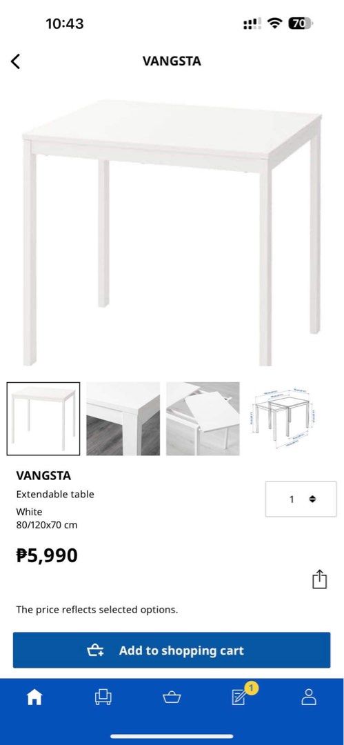 ikea-vangsta-extendable-table-furniture-home-living-furniture