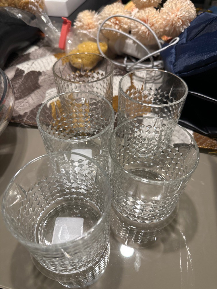 Ikea whiskey glasses X 5, Furniture & Home Living, Kitchenware