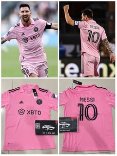 Ipeepz Messi Inter Miami CF Black Mens Jersey