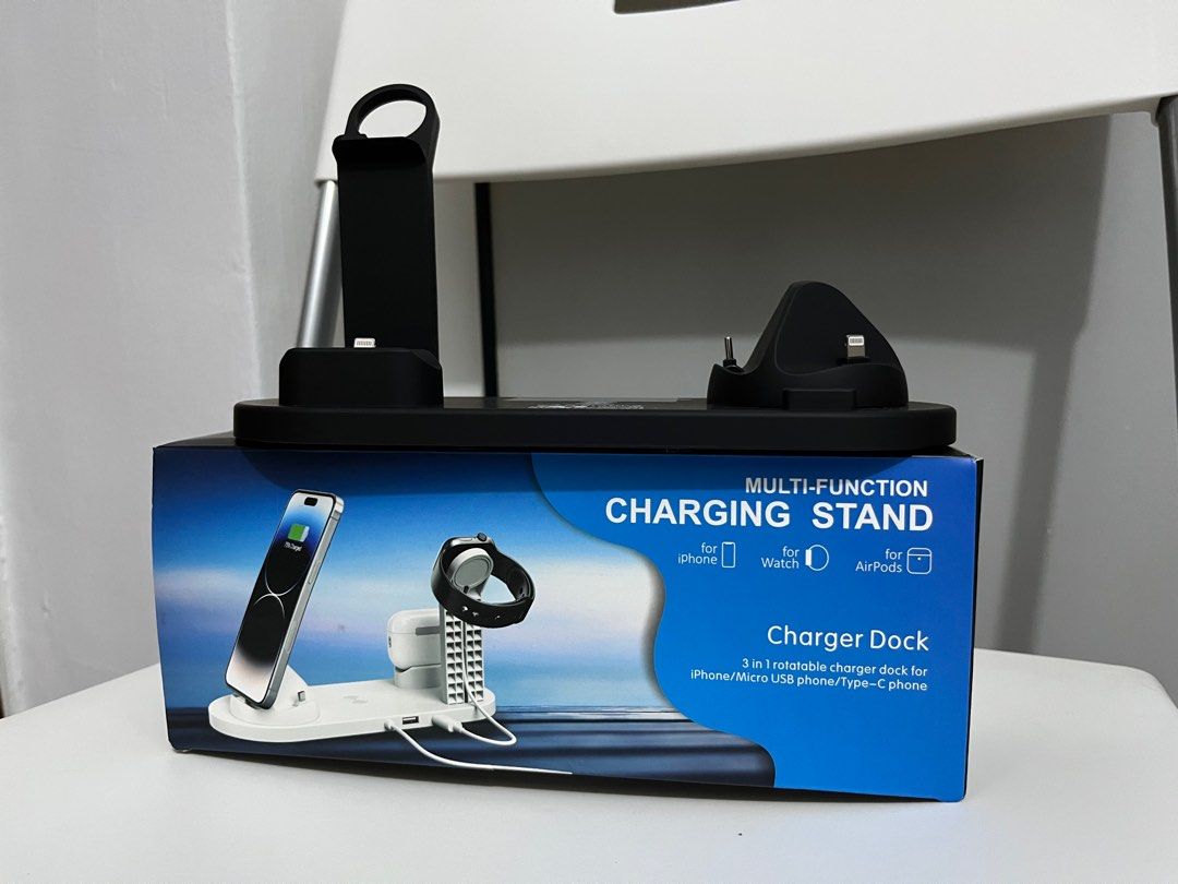 iPhone multi function charging stand (Category: Chargers & Cables) located in Singapore. Submitted by ying_0102 (Listing ID 1254000710, Image 1). Description: .