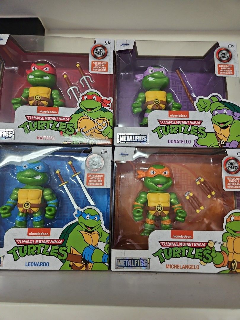 Jada Toys Teenage Mutant Ninja Turtles - Figura Die-Cast Raphael 10 Cm - Giocattolo Da Collezione In Metallo Rosso